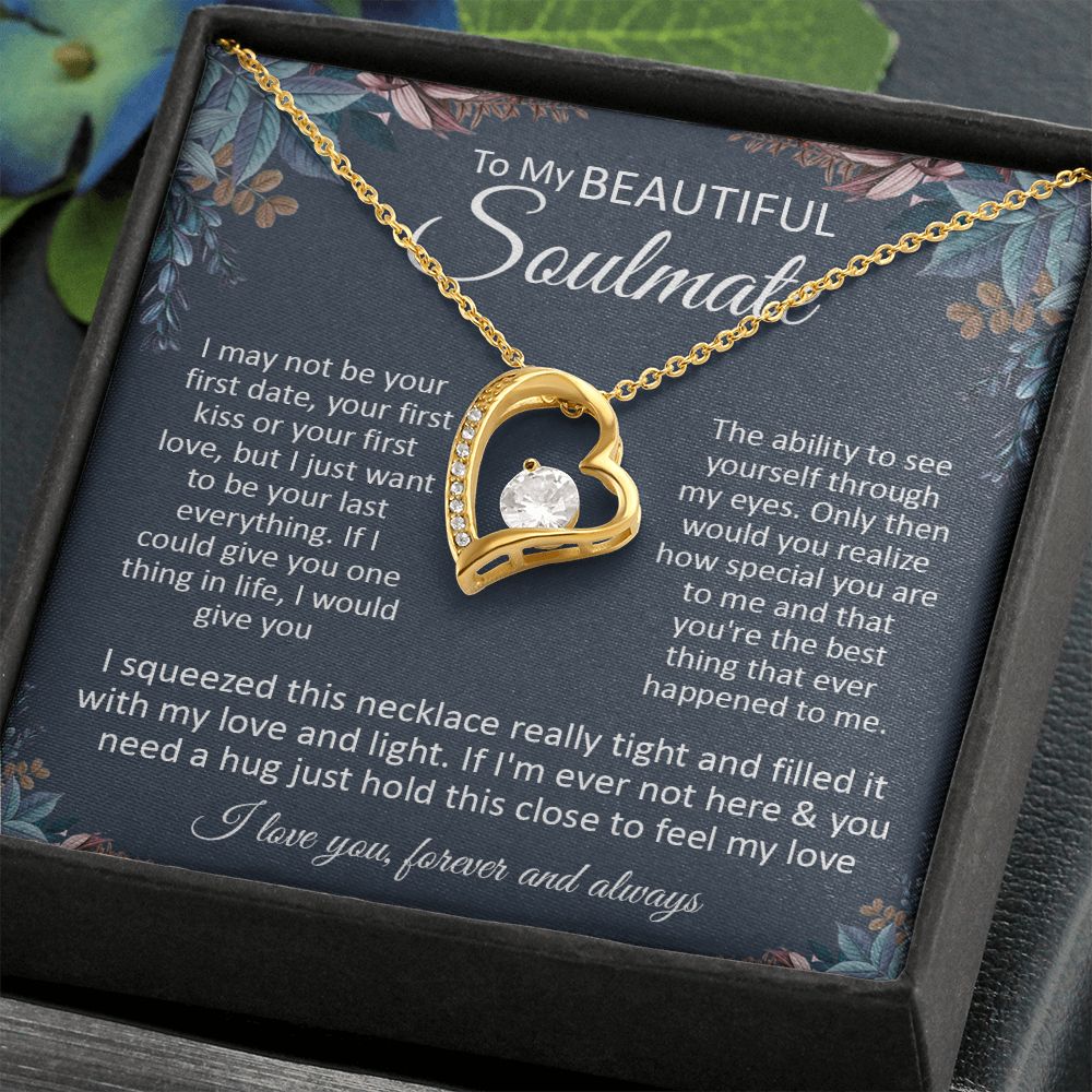 Couples Gifts, To My Dear Wife Necklace Gifts From Husband, Wedding Anniversary Jewelry For Wife From Husband, Wife Birthday From Husband, Necklace Custom Name Message Card and Gift Box Styles on Birthday, Christmas, Wedding, Anniversary\ Forever Love