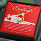 To My Beautiful Soulmate Necklace For Women, Funny Gifts For Girlfriend,Valentine Presents For Girlfriend, Best Birthday Meaningful Gift Ideas For Wife, Women Romantic Jewelry For Her Anniversary Message Card and Gift Box Styles Forever Love
