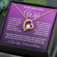 Soulmate Necklace Gifts From Husband, For Wife From Husband, Soulmate Gifts From Husband, Necklaces For Wife From Husband To My Wife Necklace Message Card and Necklace Gift Box Gift Box Styles on Birthday, Wedding, Anniversary, Valentine Forever Love