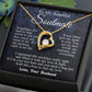 Soulmate Necklace from Husband, Anniversary Romantic Gift for Wife from Husband to My Wife Necklaces for Wife Birthday Gifts, Wife Jewelry Necklace Message Card and Necklace Gift Box Gift Box Styles on Birthday, Wedding, Anniversary, Valentine Forever Lov