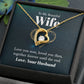 Wife Necklace Gifts From Husband, Wedding Anniversary For Wife From Husband, Wife Birthday From Husband, Necklaces For Wife From Husband, Love Knot Meaningful Necklace Message Card and Gift Box Styles on Birthday, Christmas, Anniversary  Forever Love