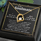 To My Soulmate Necklace To My Future Wife Necklace Gifts, Promise Necklace For Her, Fiance Gifts For Her, Wedding Necklace Gifts For Soulmate From Husband With Message Card Box LED, Soulmate Necklace For Women, To My Wife Necklace Forever Love