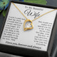 To My Beautiful Soulmate Necklace Gift, Wife Gifts From Husband, Valentine Gifts For Wife From Husband To My Soulmate Necklace Message Card and Necklace Gift Box Gift Box Styles on Birthday, Wedding, Anniversary, Valentine Forever Love