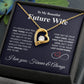Future Wife Necklace My Last Everything, Promise Necklace For Her, Fiance Gifts For Her, Birthday Gifts For Future Wife With Message Card Box LED, Soulmate Necklace For Women, To My Wife Necklace Forever Love