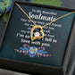 Couples Gifts, Beautiful Soulmate Necklace Gifts From Husband, Wedding Anniversary Jewelry For Wife From Husband, Wife Birthday From Husband, To My Unbiological Sister Message Card and Gift Box styles On Birthday, Christmas, Anniversary  Forever Love