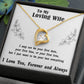 Soulmate Necklace For Women, Soulmate Gifts For Her, Future Wife Necklace, Necklaces For Girlfriend, To My Wife Necklace, Wife Necklace From Husband Necklace Message Card and Gift Box Styles on Birthday, Christmas, Valentine Forever Love