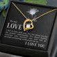 The Love Knot Necklace To My Love Knot Necklace, Happy First anniversary, Unique Gift from Husband, Best Jewelry for Wife, Necklace Message Card and Gift Box Styles on Birthday, Christmas, Anniversary  Forever Love