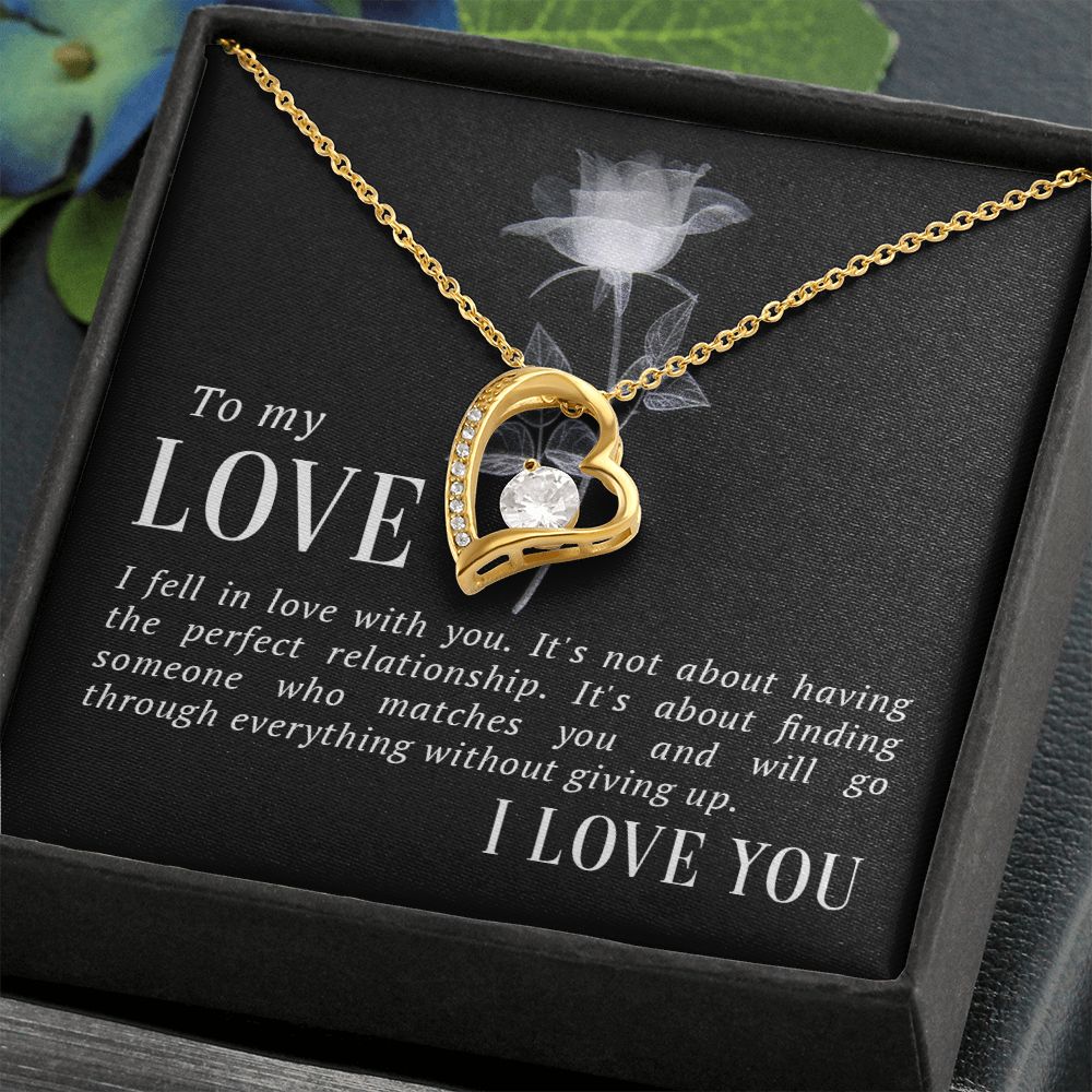 The Love Knot Necklace To My Love Knot Necklace, Happy First anniversary, Unique Gift from Husband, Best Jewelry for Wife, Necklace Message Card and Gift Box Styles on Birthday, Christmas, Anniversary  Forever Love