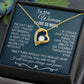 To The Woman Necklace Future Wife Gifts, Promise Necklace For Her, Fiance Gifts For Her, Valentine Birthday Gifts For Future Wife With Message Card Box LED, Soulmate Necklace For Women, To My Wife Necklace Forever Love