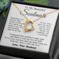 Soulmate Necklace from Husband, Anniversary Romantic Gifts for Wife from Husband to My Wife Necklaces for Wife Birthday Gifts, Wife Jewelry Necklace Message Card and Necklace Gift Box Gift Box Styles on Birthday, Wedding, Anniversary, Valentine Forever Lo