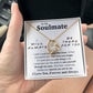 To My Soulmate Necklace To My Future Wife Gifts, Promise Necklace For Her, Fiance Gifts For Her, Valentine Gifts For Soulmate From Husband With Message Card Box LED, Soulmate Necklace For Women, To My Wife Necklace Forever Love