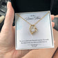 My Bonus Mom Necklace, Dear Mom, Mother's Day Necklace, Gift for Mom from Daughter, Son, Amazing Mom, Perfect Mother Mother's Day Gift, Love Knot Necklace Message Card and Gift Box Styles on Birthday, Christmas, Anniversary  Forever Love
