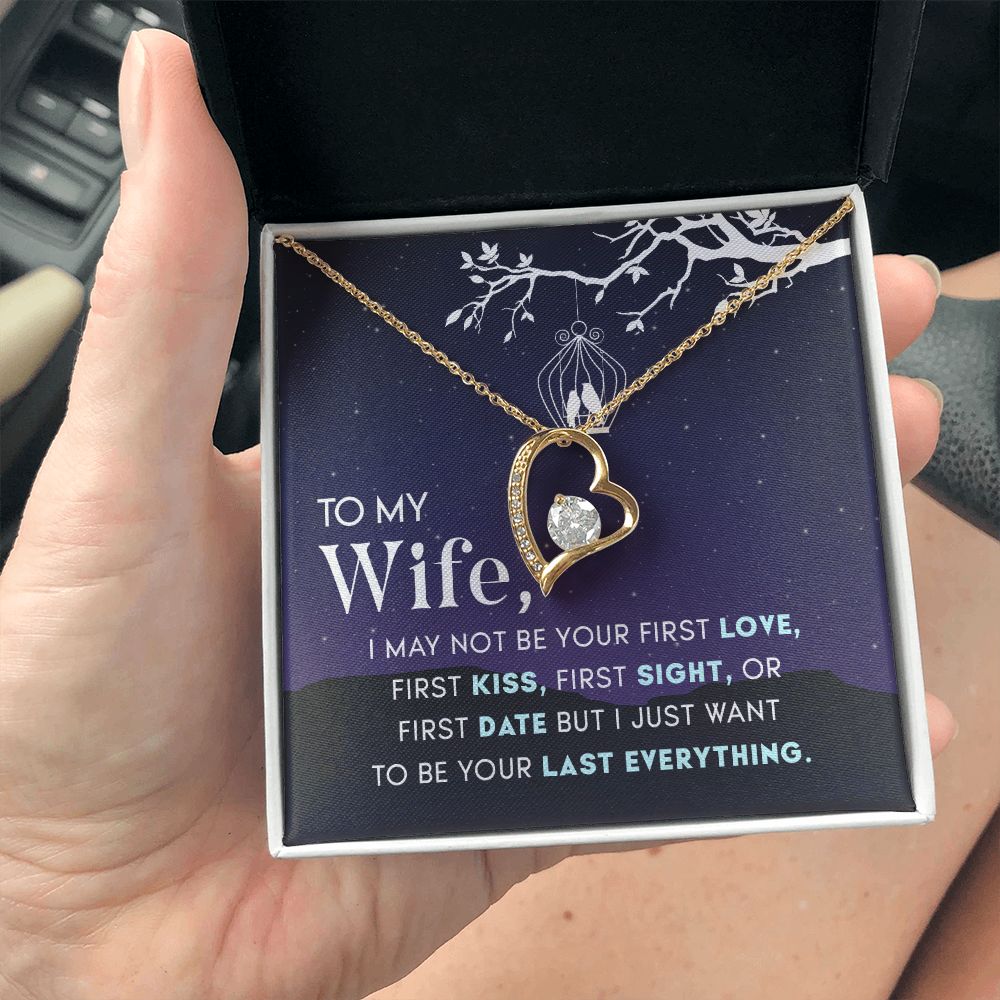 Birthday For Wife, Love Knot Necklace Gifts For Wife From Husband, To My Soulmate Necklace For Women, To My Wife Necklace Wedding Anniversary, I Love You, Meaningful Necklace Message Card and Gift Box Styles on Birthday, Christmas, Anniversary  Forever Lo