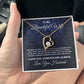 To My Beautiful Wife Necklace From Husband Pendant Jewelry with Message Card and Box Necklaces for Women Valentines Day Happy Anniversary Wedding Present for Birthday Merry Christmas for Wife Forever Love