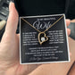 To My Beautiful Wife Necklace, Soulmate Jewelry For Women, Wife Necklace From Husband, Soulmate Gift For Her, To My Future Wife Necklace Message Card and Necklace Gift Box Gift Box Styles on Birthday, Wedding, Anniversary, Valentine Forever Love