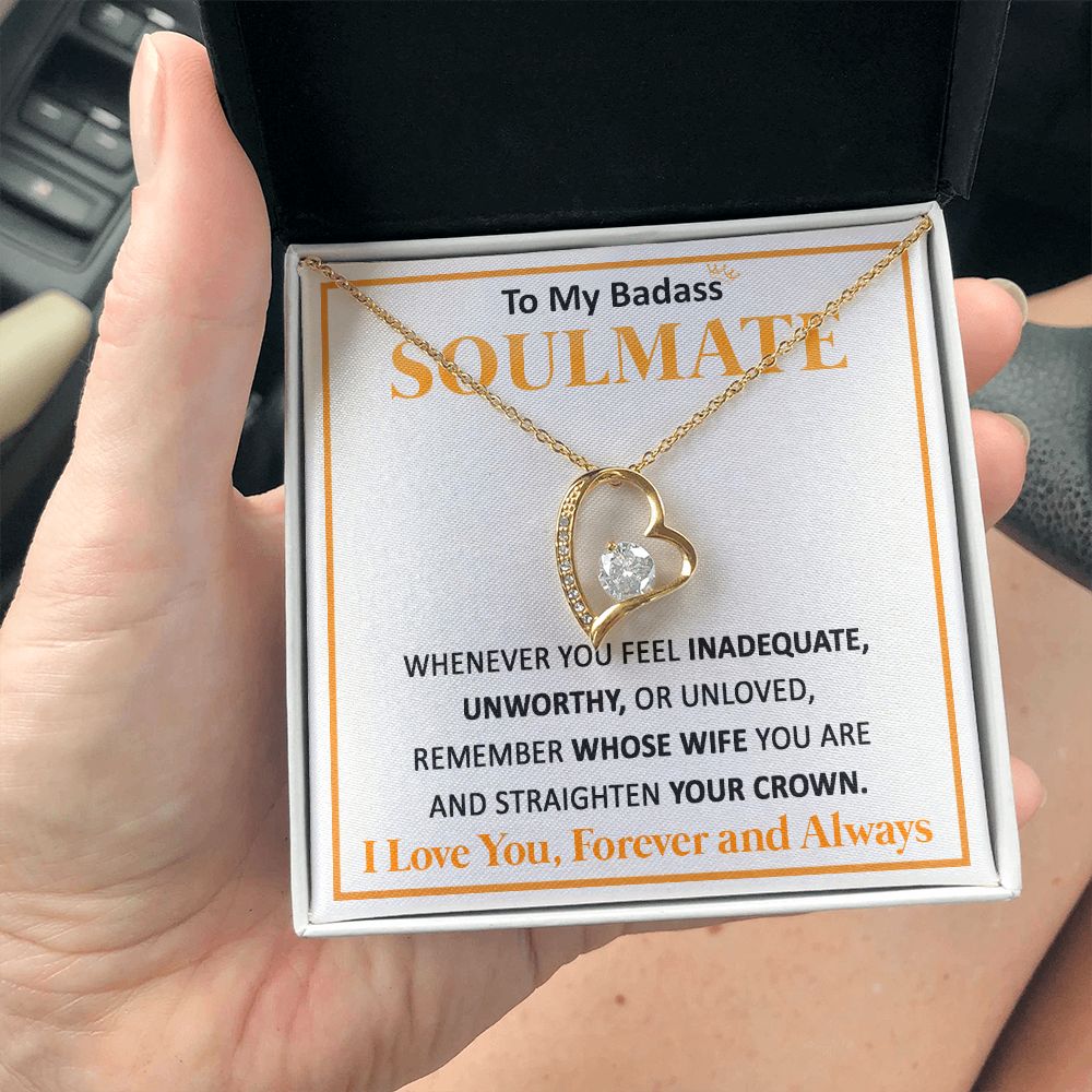 Couples Gifts, To My Dear Wife Necklace Gifts From Husband, Wedding Anniversary Jewelry For Wife From Husband, Wife Birthday From Husband, Necklace Custom Name Message Card and Gift Box Styles on Birthday, Christmas, Wedding, Anniversary Forever Love