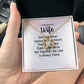 Couples Gifts, Beautiful Wife Necklace Gifts From Husband, Wedding Anniversary Jewelry For Wife From Husband, Wife Birthday From Husband, To My Unbiological Sister Message Card and Gift Box styles On Birthday, Christmas, Anniversary  Forever Love