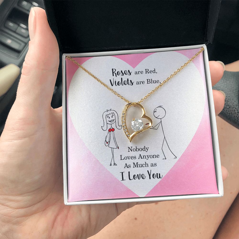 Couples Gifts Necklace To My Better Half Necklace Gifts For My Wife, Happy Anniversary My Love, Love Knot Meaningful Necklace Message Card and Gift Box Styles on Birthday, Christmas, Anniversary Forever Love