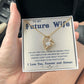 Soulmate Necklace For Women, Soulmate Gifts For Her, Future Wife Necklace, Necklaces For Girlfriend, To My Wife Necklace, Wife Necklace From Husband, Necklace Message Card and Gift Box Styles on Birthday, Christmas, Valentine Forever Love