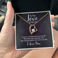 Couples Gifts, To the Love of My Life Necklace Love Knot Special Gift, Wedding Anniversary Jewelry For Wife From Husband, Wife Birthday From Husband, To My Soulmate Message Card and Gift Box styles On Birthday, Christmas, Anniversary  Forever Love