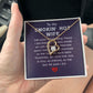 Couples Gifts, Smokin' Hot Wife Necklace Gifts From Husband, Wedding Anniversary Jewelry For Wife From Husband, Wife Birthday From Husband, To My Unbiological Sister Message Card and Gift Box styles On Birthday, Christmas, Anniversary  Forever Love