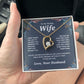 Valentine Gifts for Wife Necklace from Husband, Gifts for Wife from Husband, Valentine Gifts for Her Gifts Soulmate Message Card and Necklace Gift Box Gift Box Styles on Birthday, Wedding, Anniversary, Valentine Forever Love