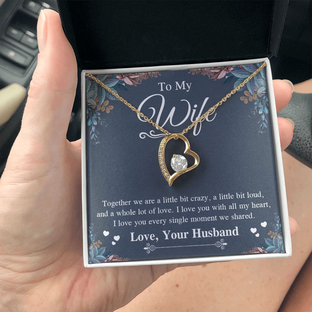 Valentine Gifts To My Soulmate Necklace Gift for Wife from Husband, Soulmate Anniversary Gifts, Gift for Soulmate Necklace Message Card and Necklace Gift Box Gift Box Styles on Birthday, Wedding, Anniversary, Valentine Forever Love