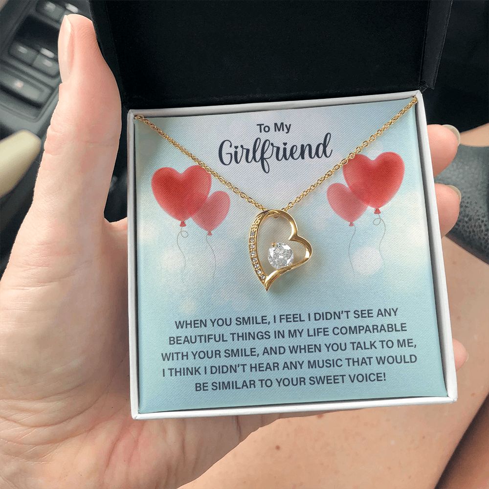 Love Knot Necklace To My Girlfriend Gifts From Boyfriend, Girlfriend Jewelry, Girlfriend Birthday Anniversary For Girlfriend Gift, Necklace Message Card and Gift Box Styles on Birthday, Christmas, Anniversary Forever Love