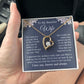 Wife Necklace Gift for Her, Soulmate Jewelry, Necklace for Future Wife, Wedding Anniversary Jewelry for Wife Necklace Gifts from Husband - Soulmate Gift Necklace with Message Card and Gift Box Forever Love