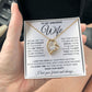 to My Wife Necklace, Soulmate Jewelry for Women, Wife Gifts from Husband , Valentine Necklace for Wife Soulmate Gifts Future Wife Necklace Message Card and Gift Box Styles on Birthday, Wedding, Anniversary, Valentine Forever Love