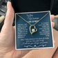 To The Woman Necklace Future Wife Gifts, Promise Necklace For Her, Fiance Gifts For Her, Valentine Birthday Gifts For Future Wife With Message Card Box LED, Soulmate Necklace For Women, To My Wife Necklace Forever Love
