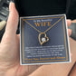 Couples Gifts, To My Beautiful Wife Necklace From Husband, Wedding Anniversary For Wife From Husband, Wife Wedding From Husband, To My Wife, Necklace Custom Name Message Card and Gift Box Styles on Birthday, Christmas, Wedding, Anniversary Forever Love