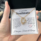 To My Beautiful Soulmate Necklace My Last Everything, Promise Necklace For Her, Fiance Gifts For Her, Valentine Gifts For Future Wife With Message Card Box LED, Soulmate Necklace For Women, To My Wife Necklace copy Forever Love