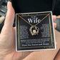 Couples Gifts Necklace To My Wife Necklace Anniversary Wedding Jewelry Romantic Gifts For My Wife Pendant Jewelry with Message Card and Box Necklaces for Women Valentines Day Happy Anniversary Wedding Present Forever Love