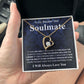 Gifts For Soulmate Birthday Gifts From Husband Necklace Valentines Day, Necklace for Future Soulmate, Wedding Valentine Jewelry for Wife Necklace Gifts from Husband - Soulmate Gift Necklace with Message Card and Gift Box Forever Love