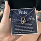 To My Wife Necklace To My Future Wife Necklace Gifts, Promise Necklace For Her, Fiance Gifts For Her, Valentine Necklace Gifts For Soulmate From Husband With Message Card Box LED, Soulmate Necklace For Women, To My Wife Necklace Forever Love