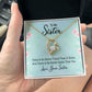 Couples Gifts, To My Sister Necklace Gifts From Husband, Wedding Anniversary Jewelry For Wife From Husband, Wife Birthday From Husband, To My Soulmate Message Card and Gift Box styles On Birthday, Christmas, Anniversary  Forever Love