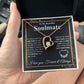 Beautiful Soulmate Necklace My Last Everything, Promise Necklace For Her, Fiance Gifts For Her, Wedding Valentine Gifts For Future Wife With Message Card Box LED, Soulmate Necklace For Women, To My Wife Necklace Forever Love