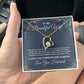 To My Beautiful Wife Necklace From Husband Pendant Jewelry with Message Card and Box Necklaces for Women Valentines Day Happy Anniversary Wedding Present for Birthday Merry Christmas for Wife Necklace Forever Love