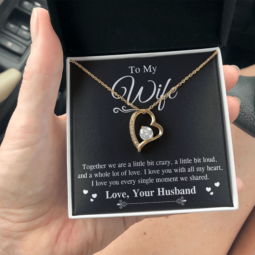 Valentine To My Soulmate Necklace Gifts for Wife from Husband, Wife Anniversary Gifts, Gift for Soulmate Necklace Message Card and Necklace Gift Box Gift Box Styles on Birthday, Wedding, Anniversary, Valentine Forever Love