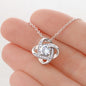 Happy Senior 2021 Graduation to Granddaughter Necklace from Grandma - I Hugged This Little Pendant I Squeezed It Tight Love Knot Necklace Luxury Jewelry On Birthday with Message Card and Gift Box
