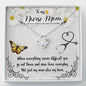 To My Nurse Mom Necklace, Dear Mom, Mother's Day Necklace, Gift for Mom from Daughter, Son, Amazing Mom, Perfect Mother, Happy Mother's Day Gift, Love Knot Necklace Message Card and Gift Box Styles on Birthday, Christmas, Anniversary  Love Knot