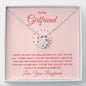 Love Knot Necklace, To My Girlfriend Gifts From Boyfriend, Girlfriend Jewelry, Girlfriend Anniversary For Girlfriend Gift, Necklace Message Card and Gift Box Styles on Birthday, Christmas, Anniversary  Love Knot