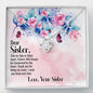 Dear Sister ,Special Gift For Soul Sister, To My Soul Sister Gift, Best Friend, Anniversary Friendship Gift, Soul Sister Birthday Necklace Jewelry Gift, Necklace Message Card and Gift Box Styles on Birthday, Christmas, Anniversary  Love Knot