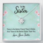 Couples Gifts, To My Sister Necklace Gifts From Husband, Wedding Anniversary Jewelry For Wife From Husband, Wife Birthday From Husband, To My Soulmate Message Card and Gift Box styles On Birthday, Christmas, Anniversary  Love Knot
