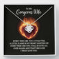 Couples Gifts, To My Gorgeous Wife Necklace Gifts From Husband, Wedding Anniversary Jewelry For Wife From Husband, Wife Birthday From Husband, To My Soulmate Message Card and Gift Box styles On Birthday, Christmas, Anniversary  Love Knot