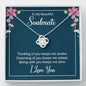 To My Beautiful Soulmate Necklace for her Jewelry For Her Couples Gifts Necklaces For Soul Mate Christmas Jewelry, Love Knot Meaningful Necklace Message Card and Gift Box Styles on Birthday, Christmas, Anniversary  Love Knot