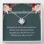 Graduation Gift Necklace for Girls- College, High School, Elementary School, Senior Graduation, Meaningful Necklace Message Card and Gift Box Styles on Birthday, Christmas, Anniversary11 Love Knot