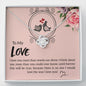 The Love Knot Necklace To My Love Knot Necklace, Happy First anniversary, Unique Gift from Husband, Best Jewelry for Wife, Dear Wife, Necklace Message Card and Gift Box Styles on Birthday, Christmas, Anniversary  Love Knot