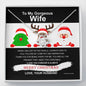 Christmas Necklace To My Wife With The luxury gift box , Perfect gifts for Wife